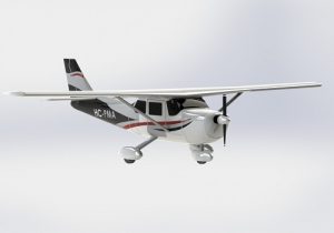 دانلود مدل هواپیما ‎cessna airplane در نرم افزار Solidworks