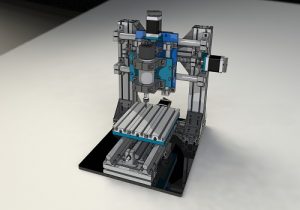 طراحی دستگاه CNC در نرم افزار سالیدروک