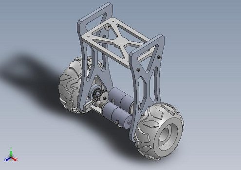 دانلود مدل سه بعدی ربات تعادل در نرم افزار Solidworks