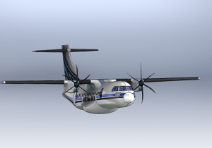 دانلود مدل سه بعدی هواپیمای ATR-42 در نرم افزار Solidworks