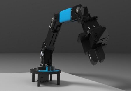 دانلود مدل سه بعدی ربات 5 درجه آزادی در نرم افزار Solidworks