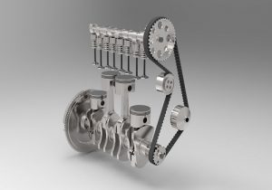 پروژه طراحی موتور خودرو در نرم افزار اتوکد