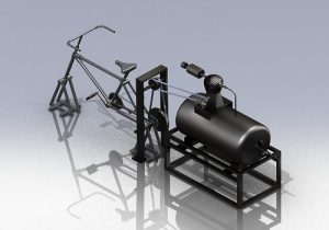 پروژه طراحی پمپ آب پدالی در نرم افزار سالیدروک
