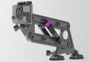 مدل سه بعدی پایه دوربین در نرم افزار سالیدروک