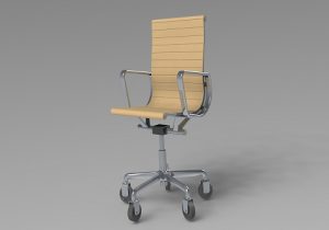 دانلود مدل یه بعدی صندلی گردان در نرم افزار Solidworks