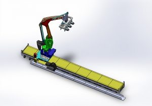 دانلود مدل سه بعدی ربات خط تولید در نرم افزار Solidworks
