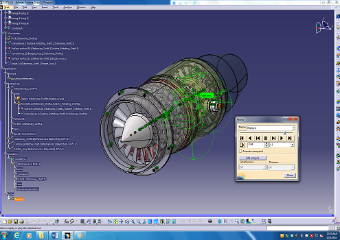دانلود مدل سه بعدی شبیه سازی چرخش موتور جت در نرم افزار Catia
