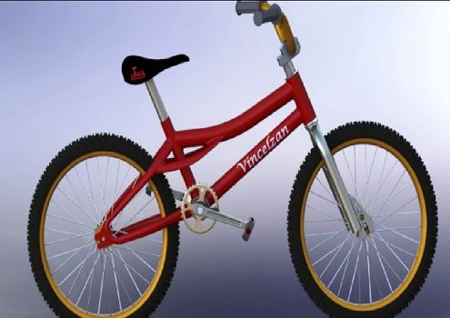 دانلود مدل سه بعدی دوچرخه در نرم افزار Solidworks