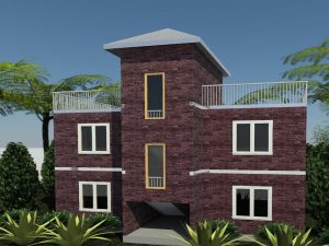 پروژه آماده طراحی معماری ویلایی مسکونی دو طبقه با رویت Revit