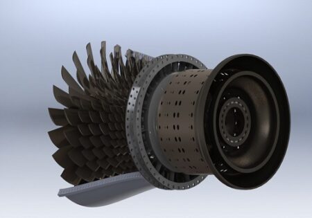 دانلود مدل سه بعدی موتور جت در نرم افزار Solidworks