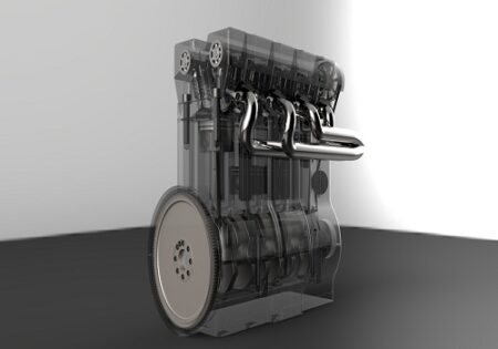 دانلود مدل سه بعدی موتور 4 سیلندر در نرم افزار Catia